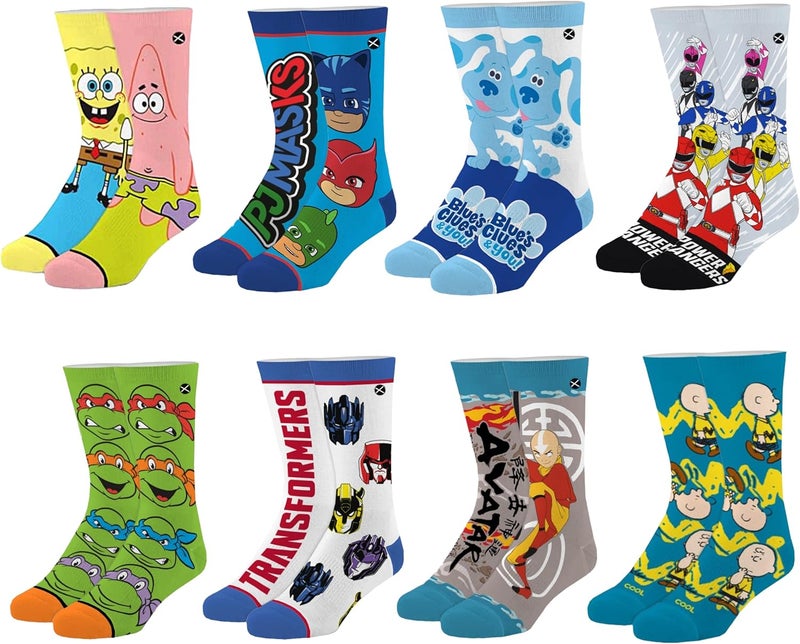 Odd Sox – Big Kids 8-Pack Novelty Themed Crew Socks Bundle-Shoe Sizes 3–5 –Soft, Comfortable, Great Durable Gift for Kids - Image 5
